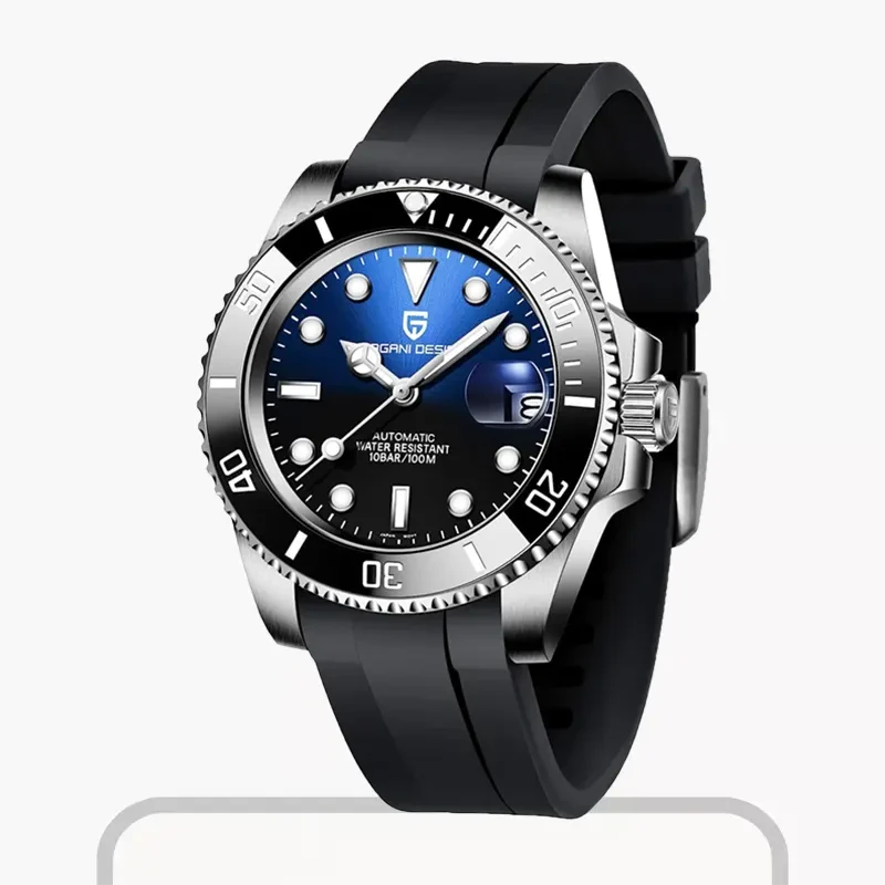 Pagani Design Submariner Silicone Strap Men's Watch- PD-1661